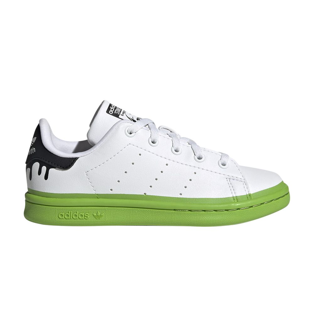 adidas Stan Smith Little Kid 'Paint Drip - White Solid Green' | Kid's Size 2.5