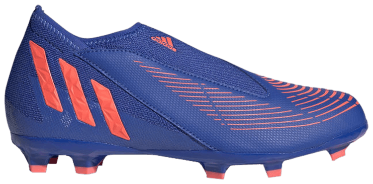 Adidas Predator Edge3 Laceless FG J Hi Res Blue Turbo