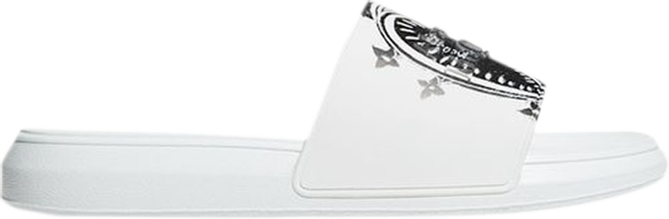 Alexander McQueen Pool Slide 'Heart Logo - White'