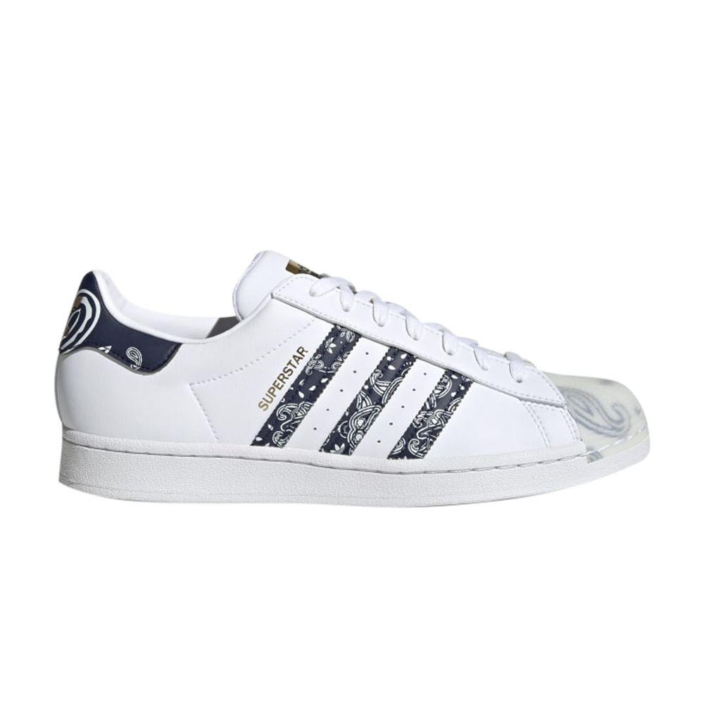 ADIDAS ORIGINALS SUPERSTAR 'BANDANA - WHITE COLLEGIATE NAVY'
