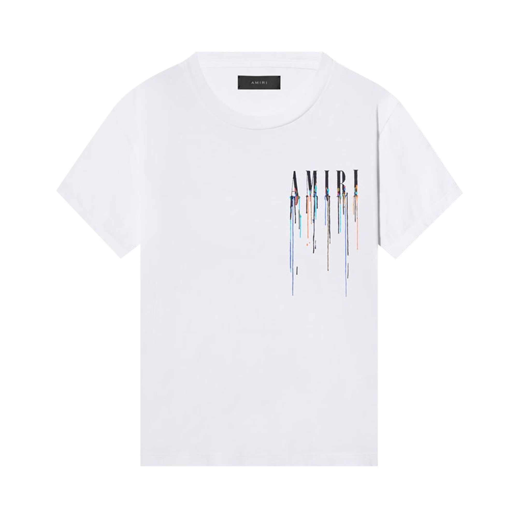 Pre-owned Amiri Paint Drip Core Logo Tee 'white'
