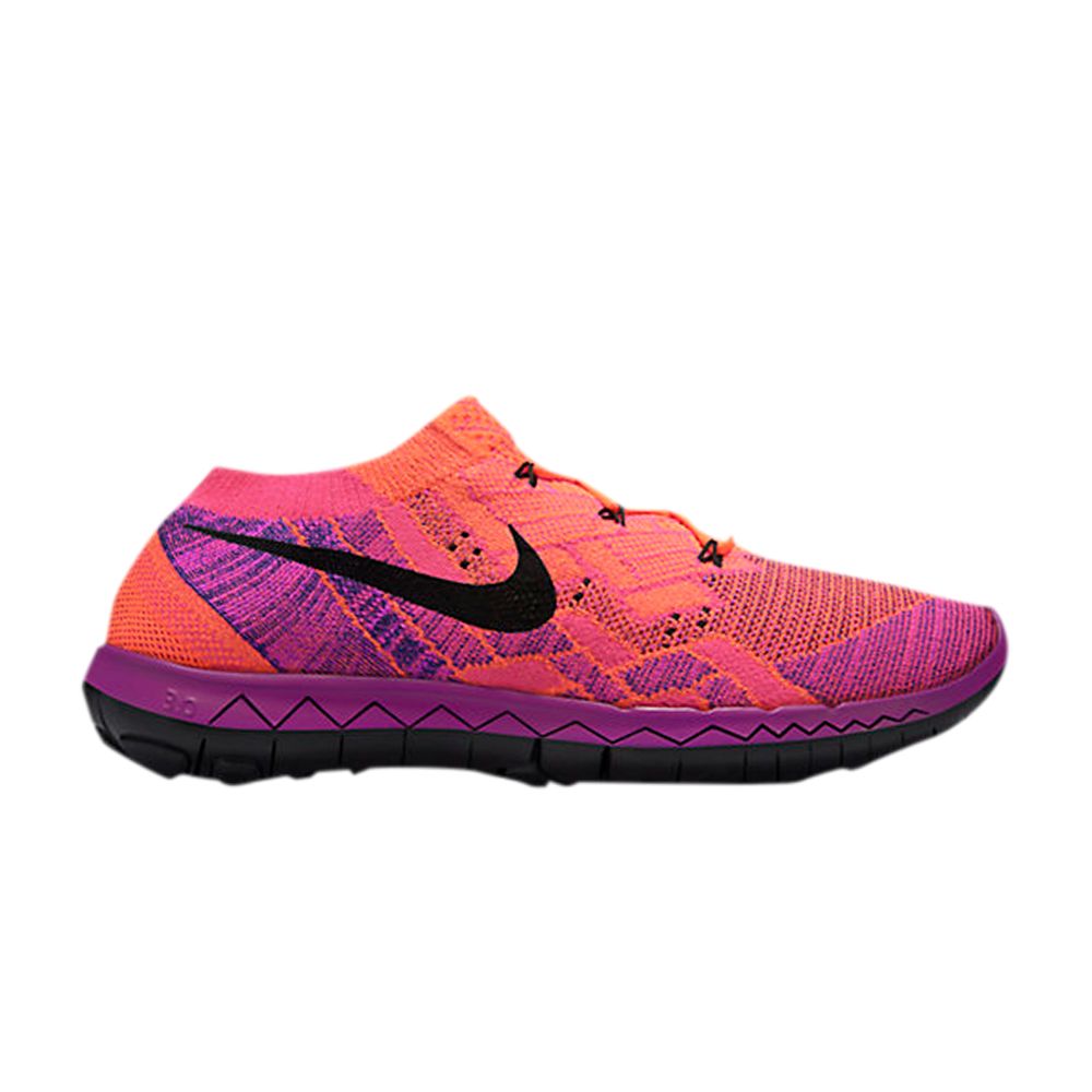 Nike Wmns Free 3.0 Flyknit 'Hyper Orange Vivid Purple' | Women's Size 9.5 - 718420-802