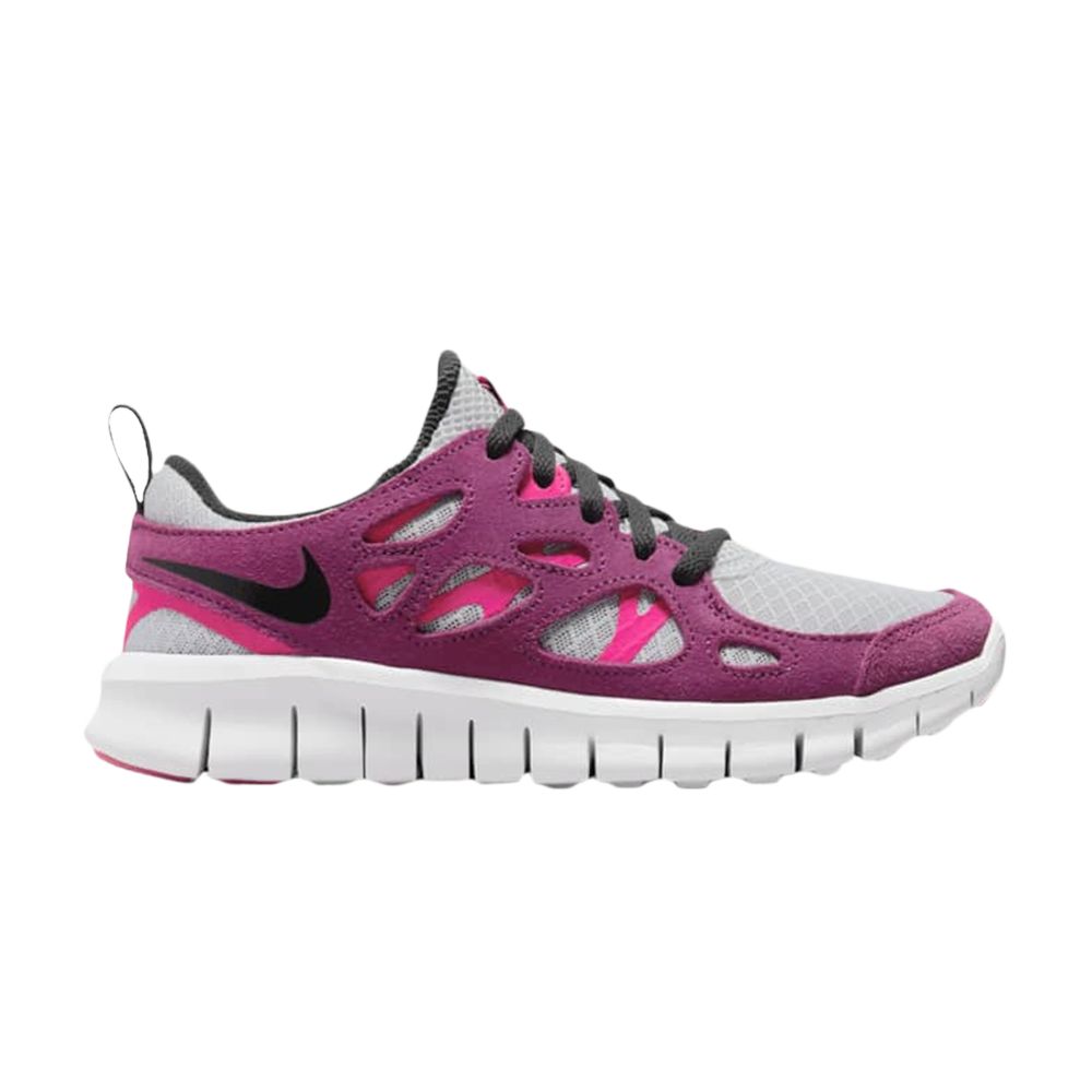 Nike Free Run 2 GS 'Pure Platinum Sangria' | Grey | Kid's Size 4.5