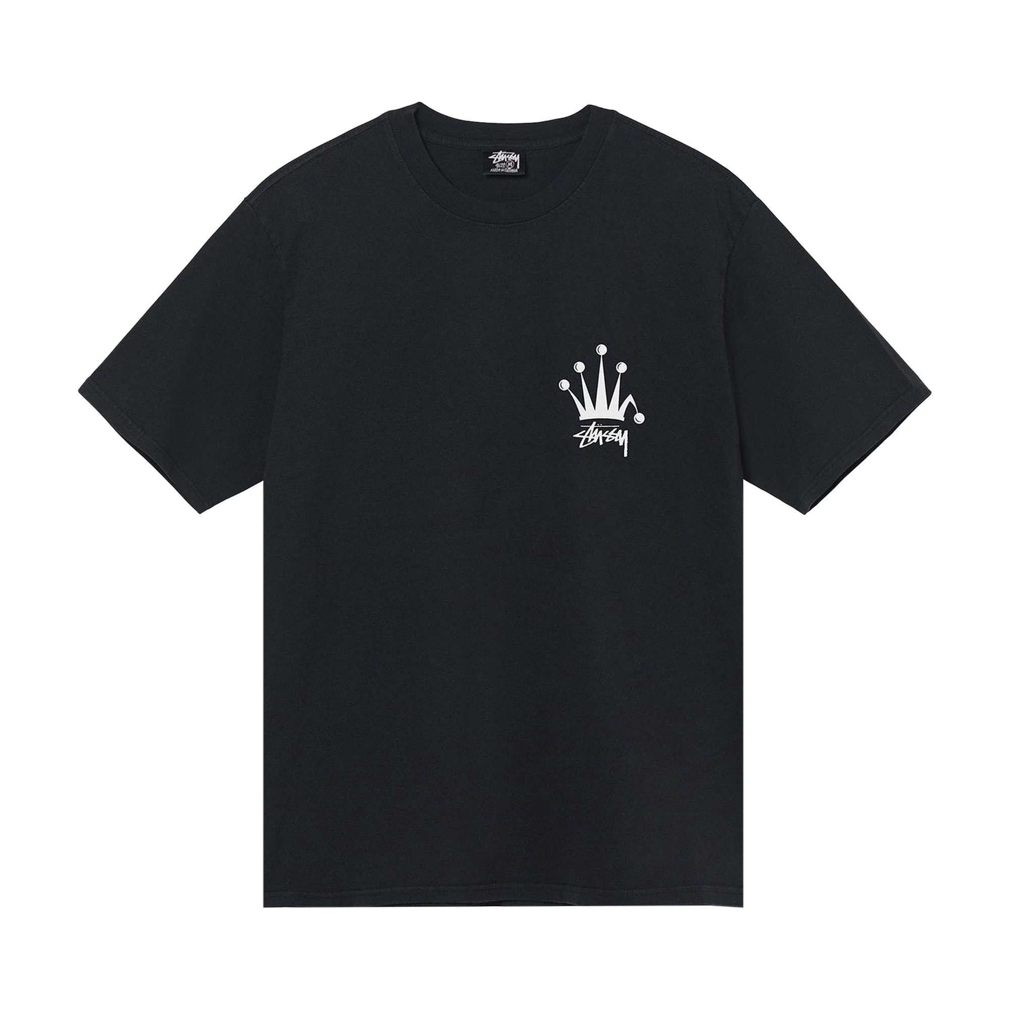 Stussy Regal Crown Pigment Dyed Tee 'Black' | Men's Size L