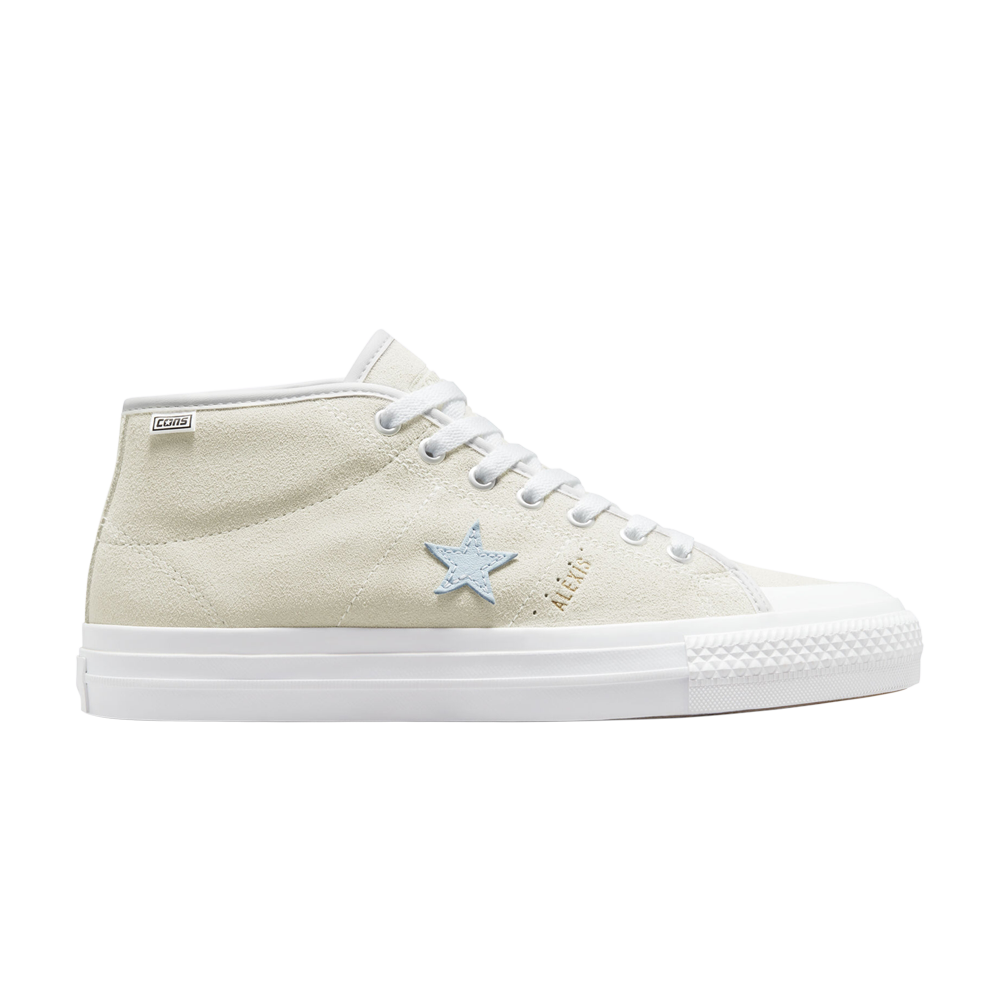 Pre-owned Converse Alexis Sablone X One Star Cons Pro Mid 'vintage White'