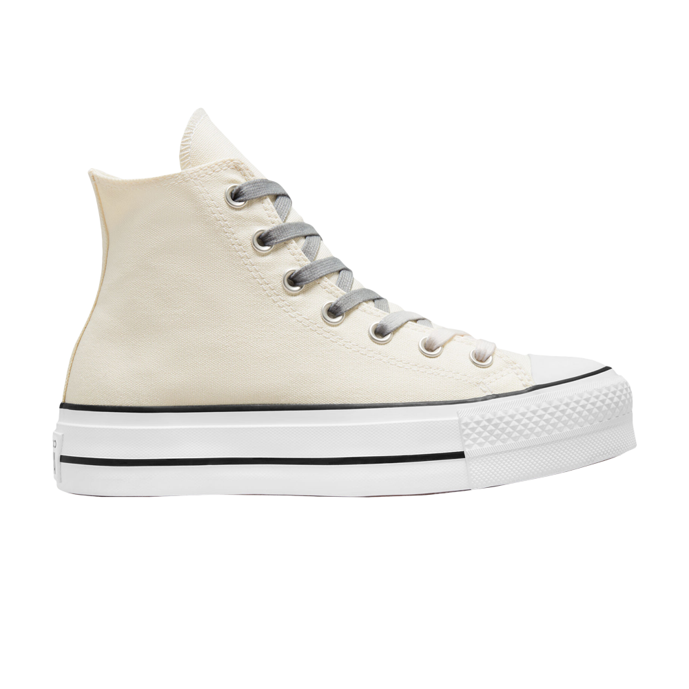 Pre-owned Converse Wmns Chuck Taylor All Star Lift Platform Ombre High 'egret' In Cream