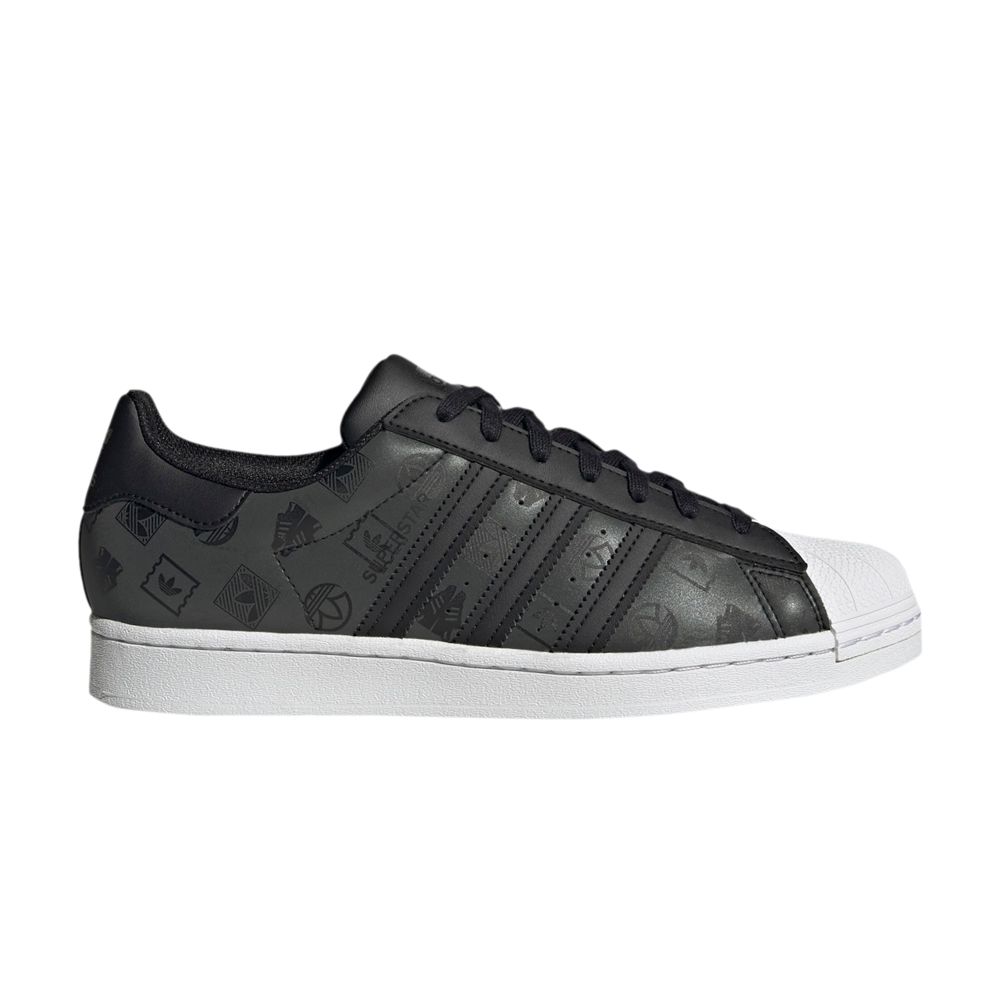 ADIDAS ORIGINALS SUPERSTAR 'MONOGRAM LOGO - BLACK'