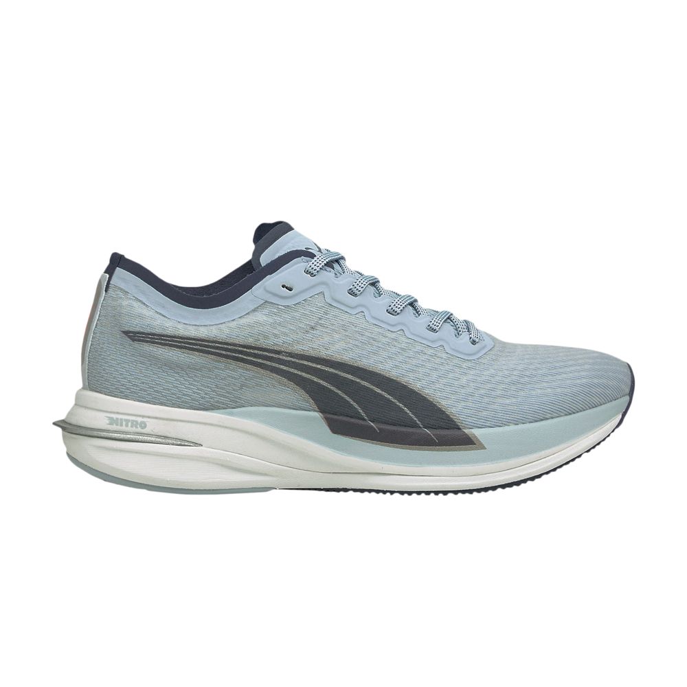 Pre-owned Puma Wmns Deviate Nitro 'blue Fog'