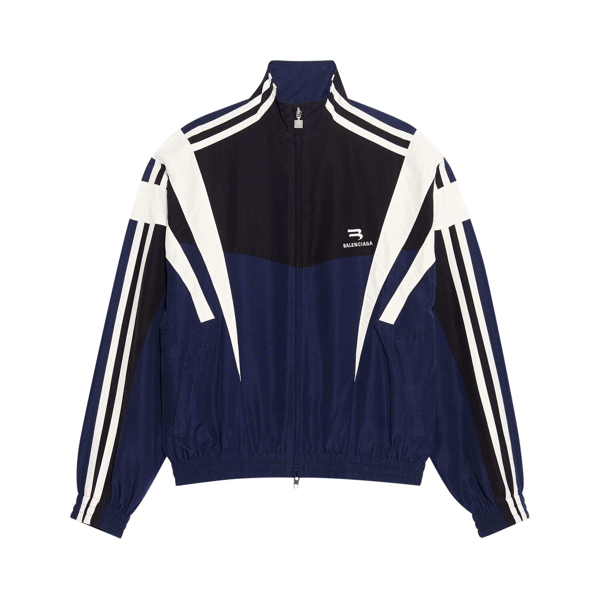 Pre-owned Balenciaga Sporty B Tracksuit Jacket 'ink' In Blue