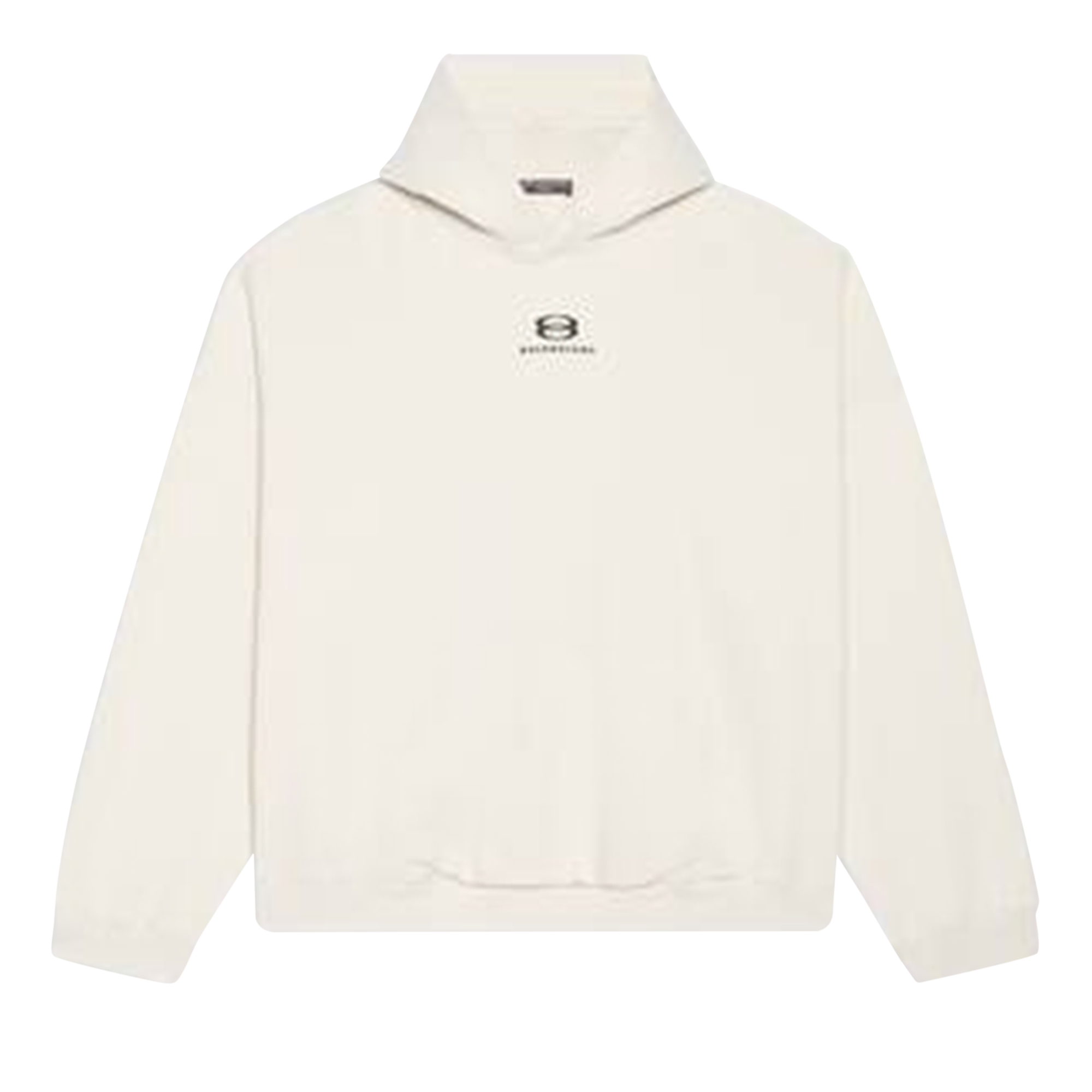 Pre-owned Balenciaga Wide Fit Hoodie 'chalky White/black'