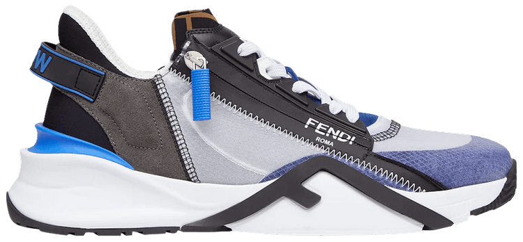 FENDI フェンディ 7E1392 AD7V F1FHC ブルーナイロン ロートップ Buy Fendi Flow Slip-On 'Blue' - 7E1392 AD7V F1FHC | GOAT