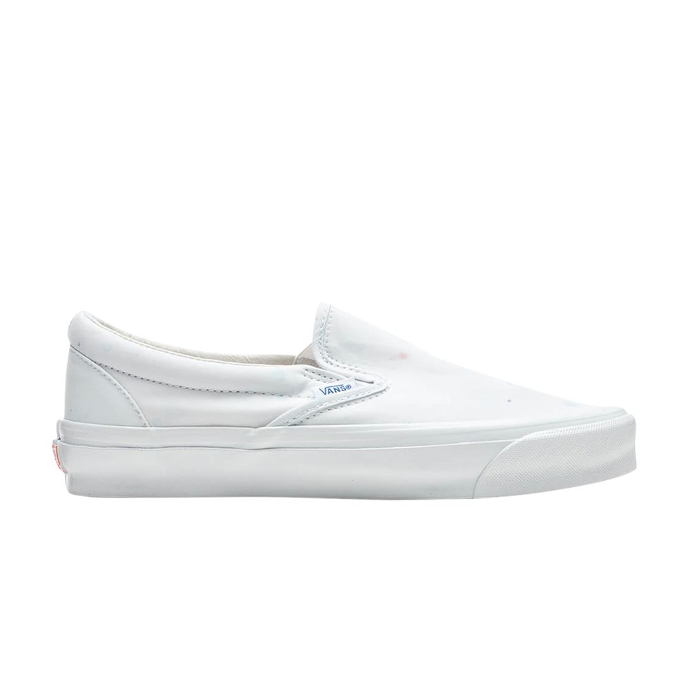 Pre-owned Vans Geoff Mcfetridge X Og Classic Slip-on Lx 'transcentcoastal Fog' In White