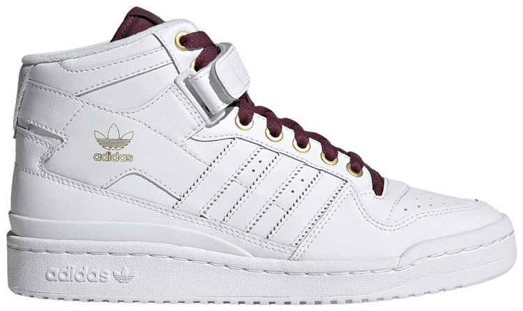 Adidas Wmns Forum Mid White Victory Crimson