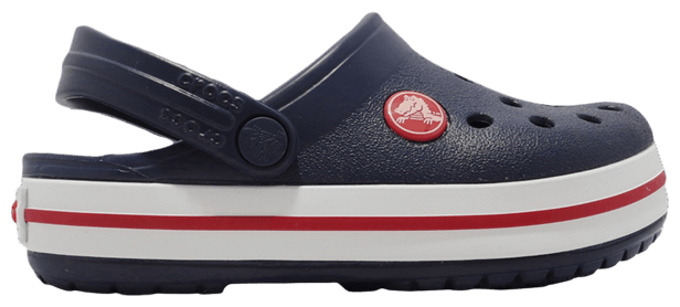 Crocband Clog Toddler Navy Red