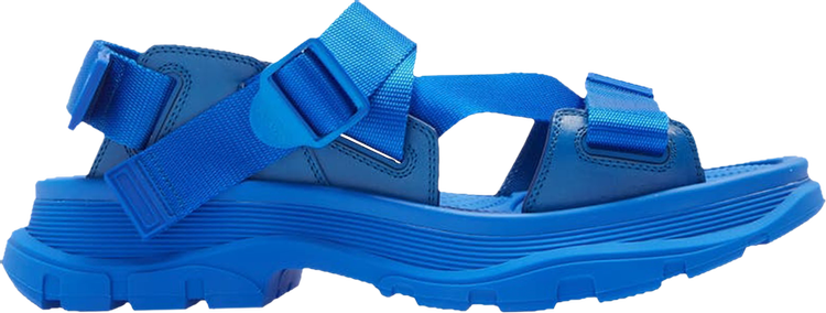 Alexander Mcqueen Strappy Leather Sport Sandal 'Ultramarine'