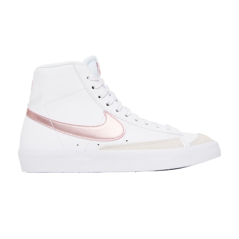 Pre-owned Nike Blazer Mid '77 Gs 'white Pink Glaze' | Kid's Size 7
