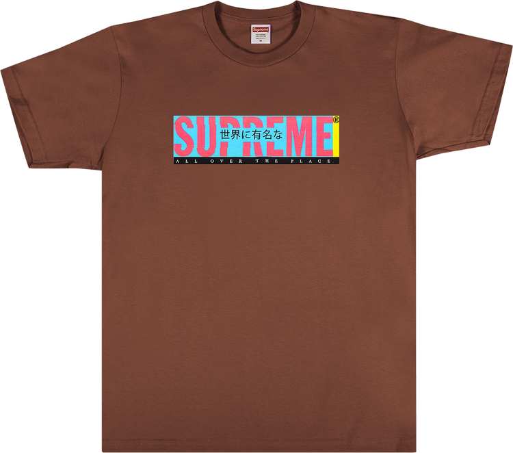 Buy Supreme All Over Tee 'Brown' - SS22T44 BROWN | GOAT