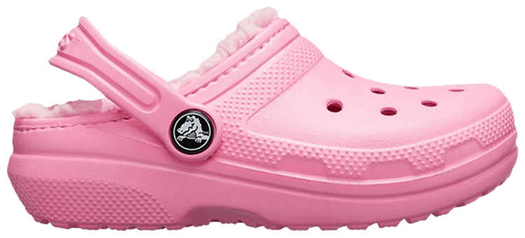 Classic Fuzz Lined Clog Kids Pink Lemonade