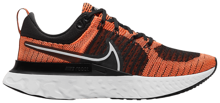 Nike Wmns React Infinity Run Flyknit 2 Bright Mango Black