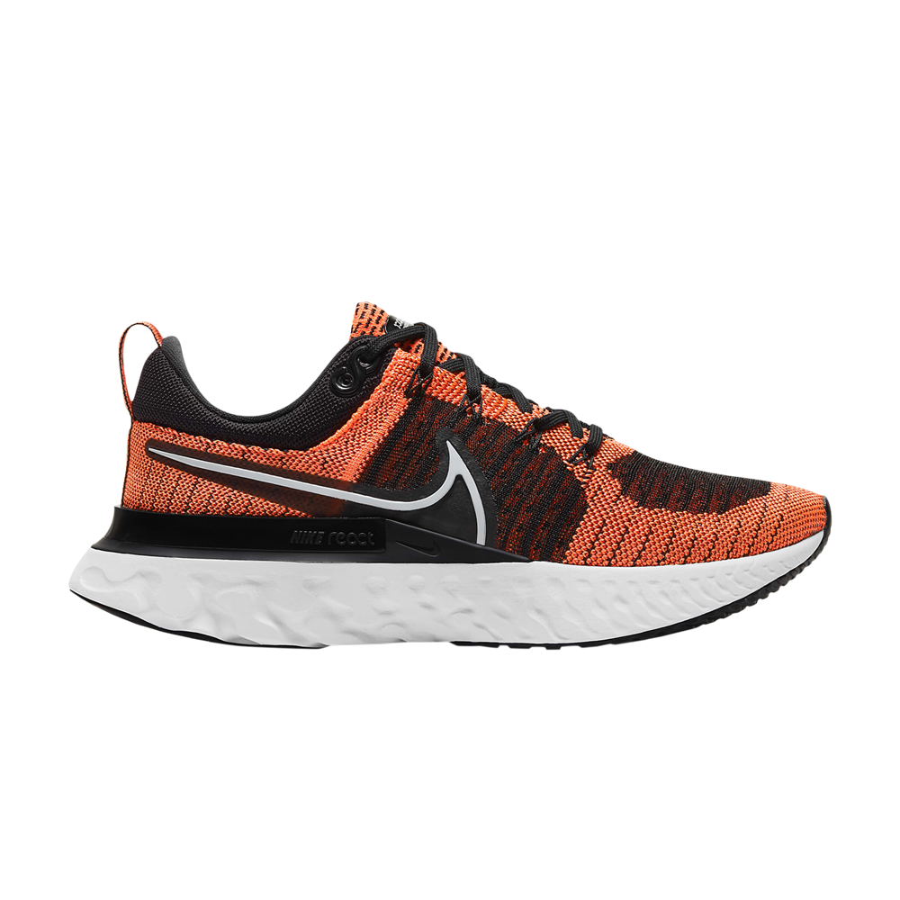 Pre-owned Nike Wmns React Infinity Run Flyknit 2 'bright Mango Black' In Orange
