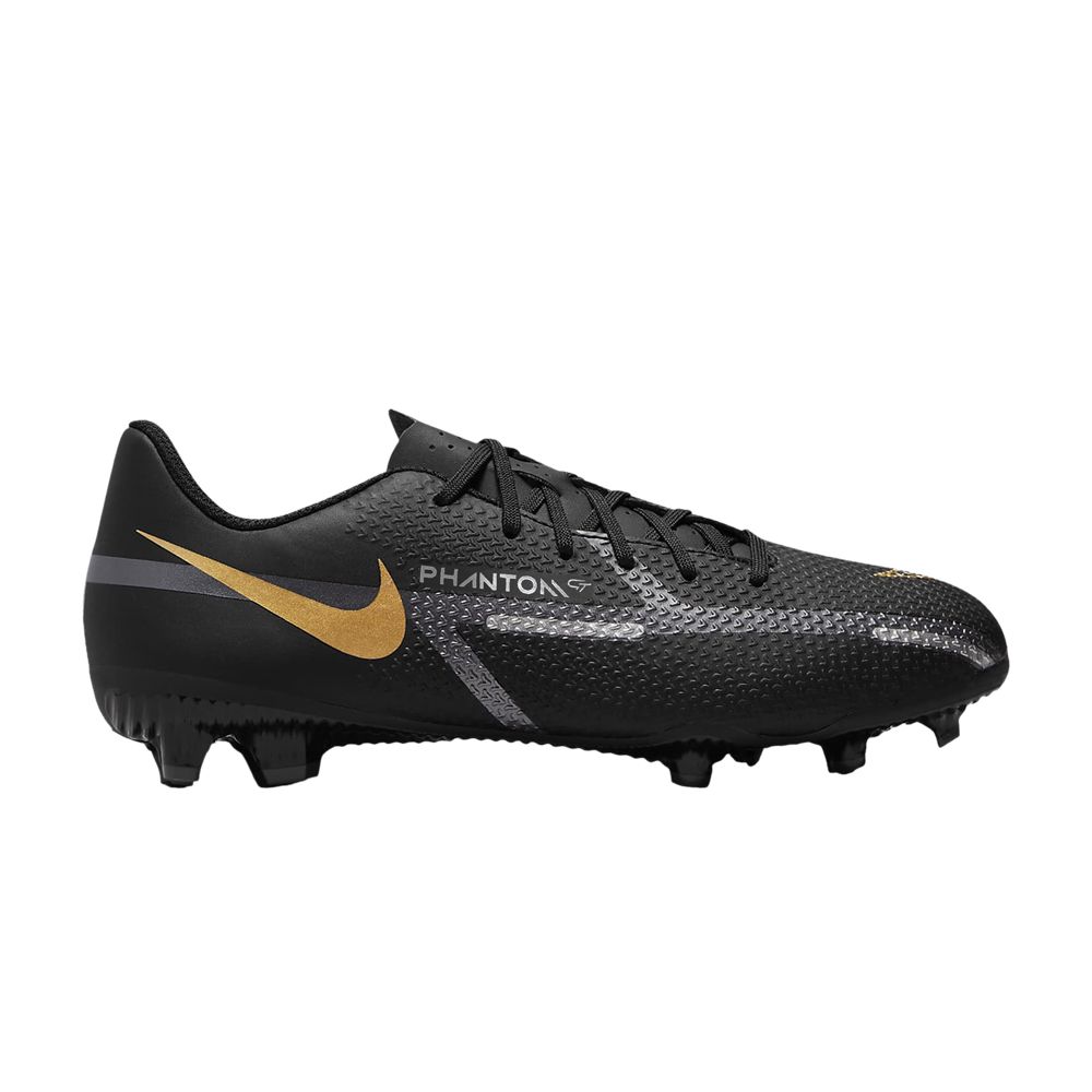 Pre-owned Nike Phantom Gt2 Academy Mg Gs 'black Metallic Gold' | Kid's Size 5.5
