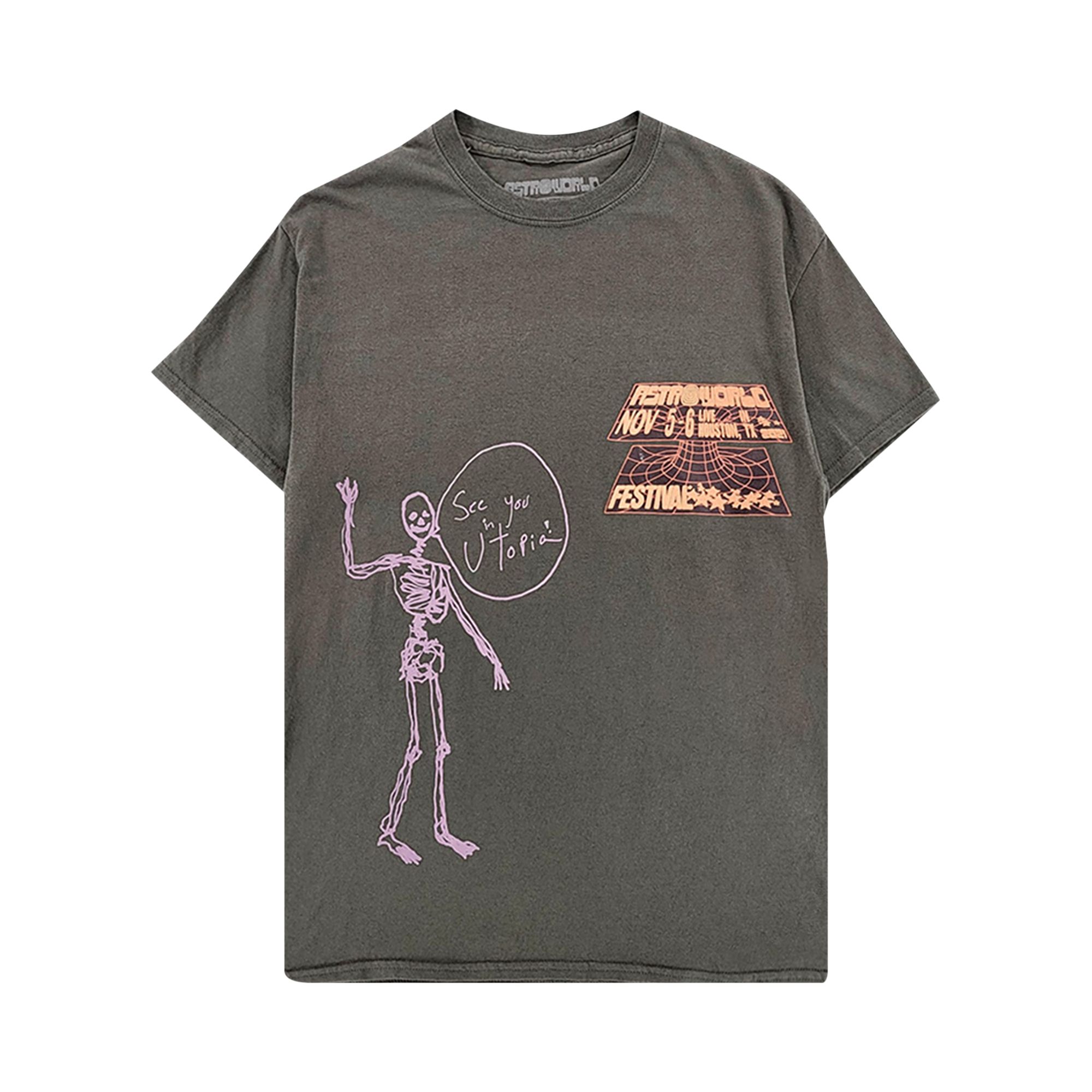 Pre-owned Cactus Jack By Travis Scott Open Your Eyes Tee Iii 'grey'