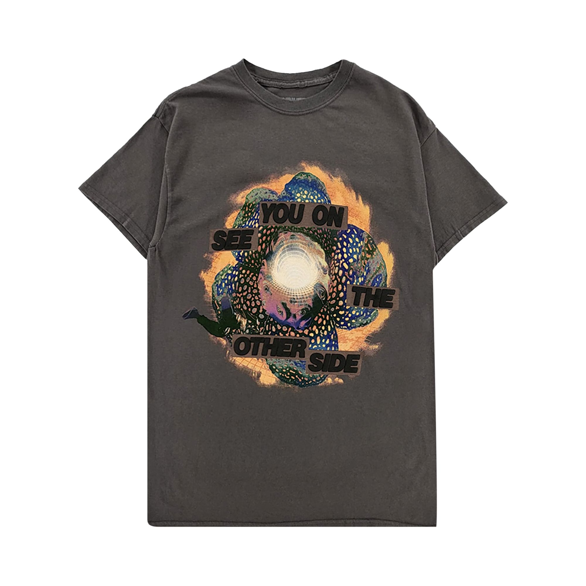 Pre-owned Cactus Jack By Travis Scott Flower Portal Tee 'grey'