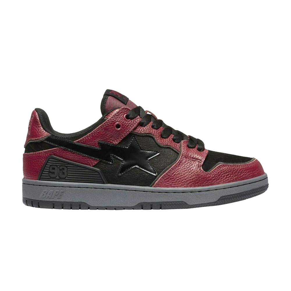 Pre-owned Bape Wmns Sk8 Sta 'black Red'
