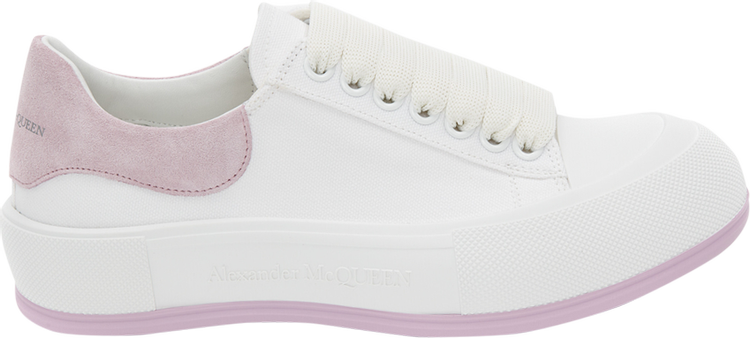 Alexander McQueen Wmns Deck Lace Plimsoll 'White Lilac'