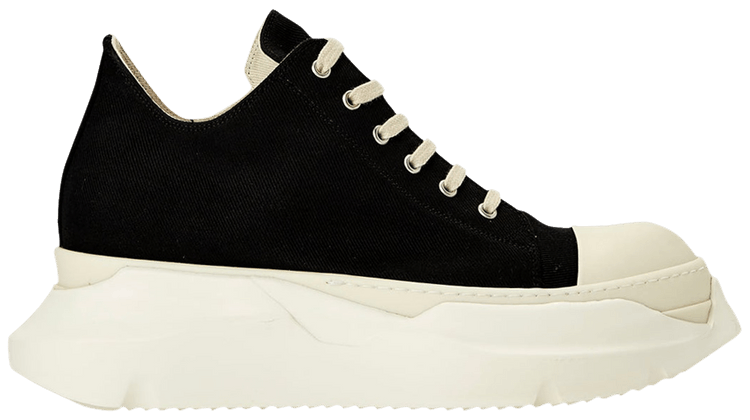 Rick Owens Wmns DRKSHDW Fogachine Cotton Denim Abstract Low Black Milk