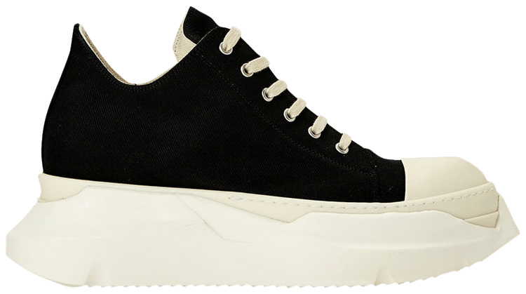 Rick Owens DRKSHDW Fogachine Cotton Denim Abstract Low Black Milk