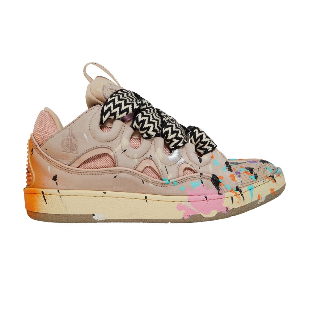Pre-owned Lanvin Gallery Dept. X Wmns Curb Light Sneakers 'paint Drip - Pale Pink' | Women's Size 40