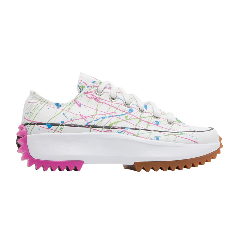 Converse Wmns Run Star Hike Low 'Splatter Paint - White' | Women's Size 5
