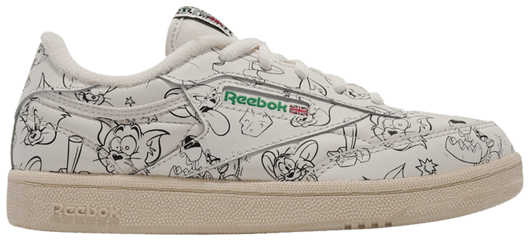 Tom  Jerry x Reebok Club C Little Kid Sketch