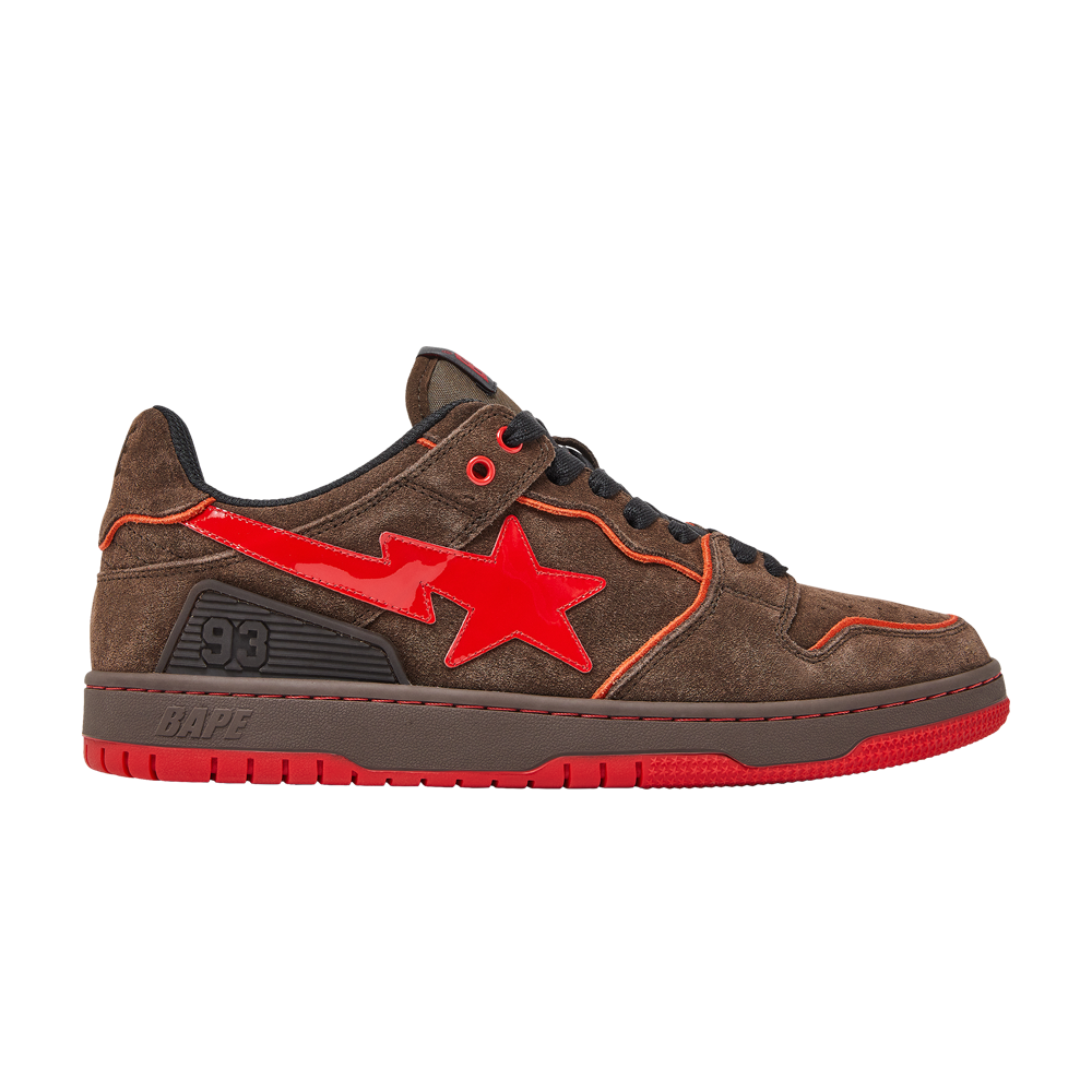 Pre-owned Bape Sk8 Sta 'brown Red'