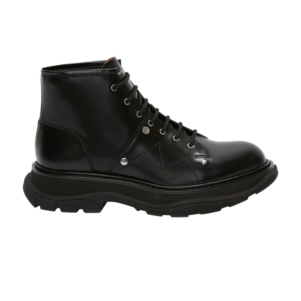 Pre-owned Alexander Mcqueen Tread Lace-up Boot 'black' | Men's Size 39