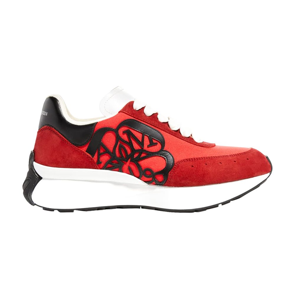 Pre-owned Alexander Mcqueen Sprint Runner 'lust Red' | Men's Size 40.5