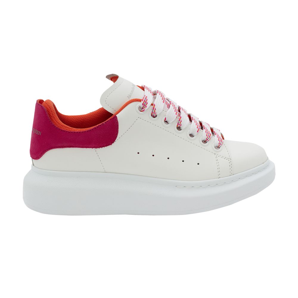 Pre-owned Alexander Mcqueen Wmns Oversized Sneaker 'hot Pink' In White