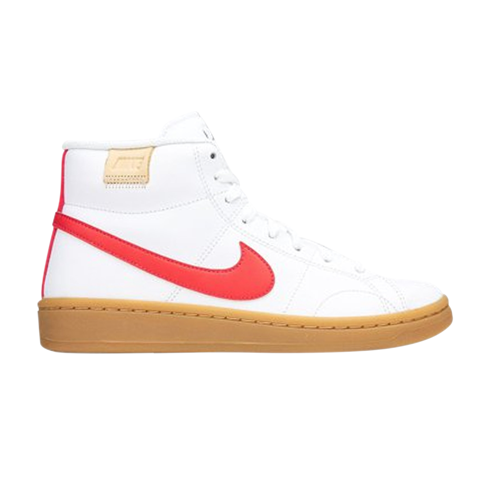 Pre-owned Nike Wmns Court Royale 2 Mid 'white Siren Red Gum'