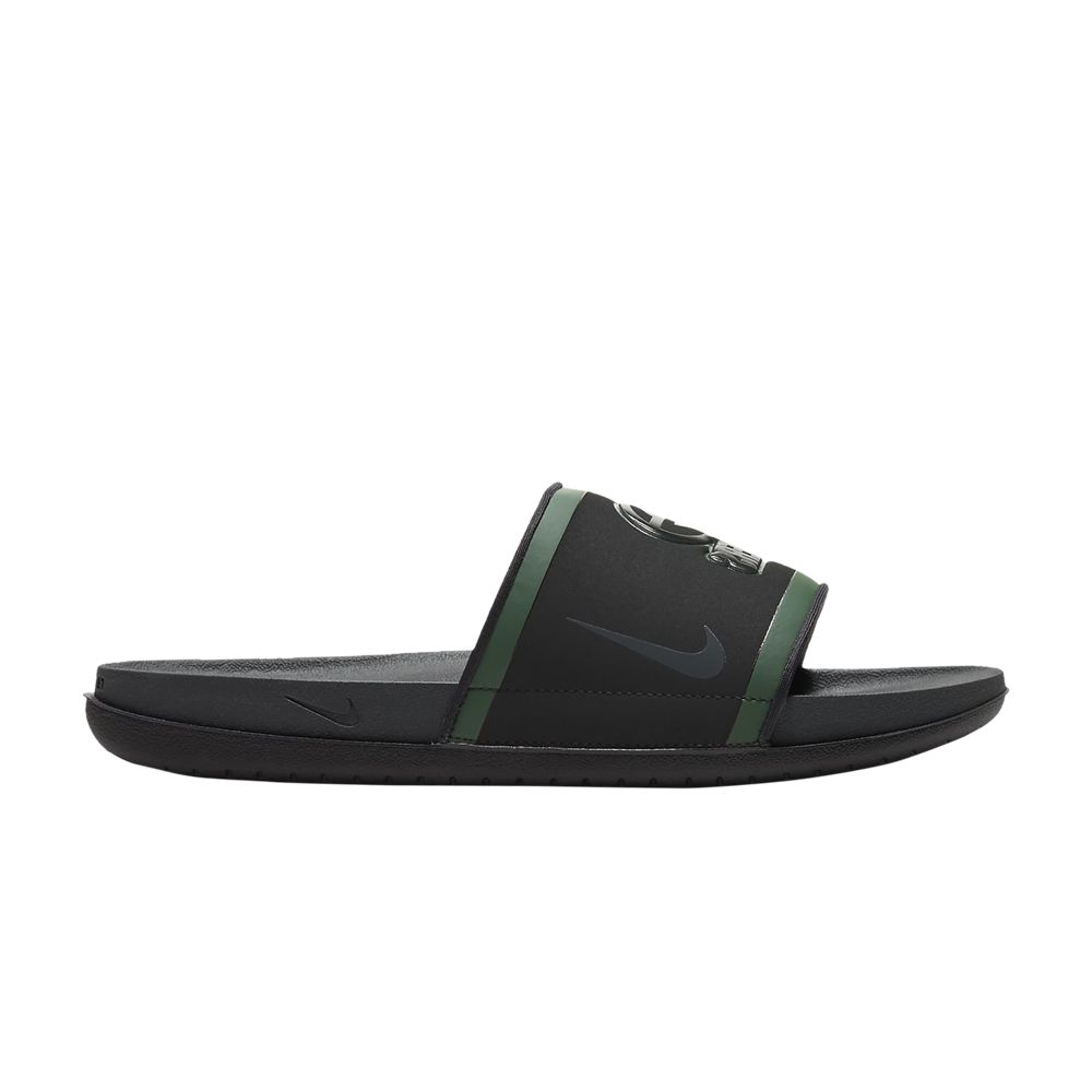 Nike NFL x OffCourt Slide 'Green Bay Packers 2022' | Black | Men's Size 10