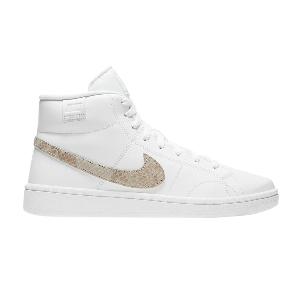 Pre-owned Nike Wmns Court Royale 2 Mid 'white Snakeskin Swoosh'