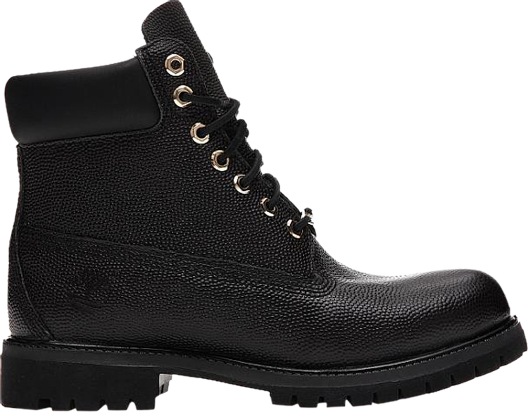 6 Inch Premium Football Leather Boot 'Black'