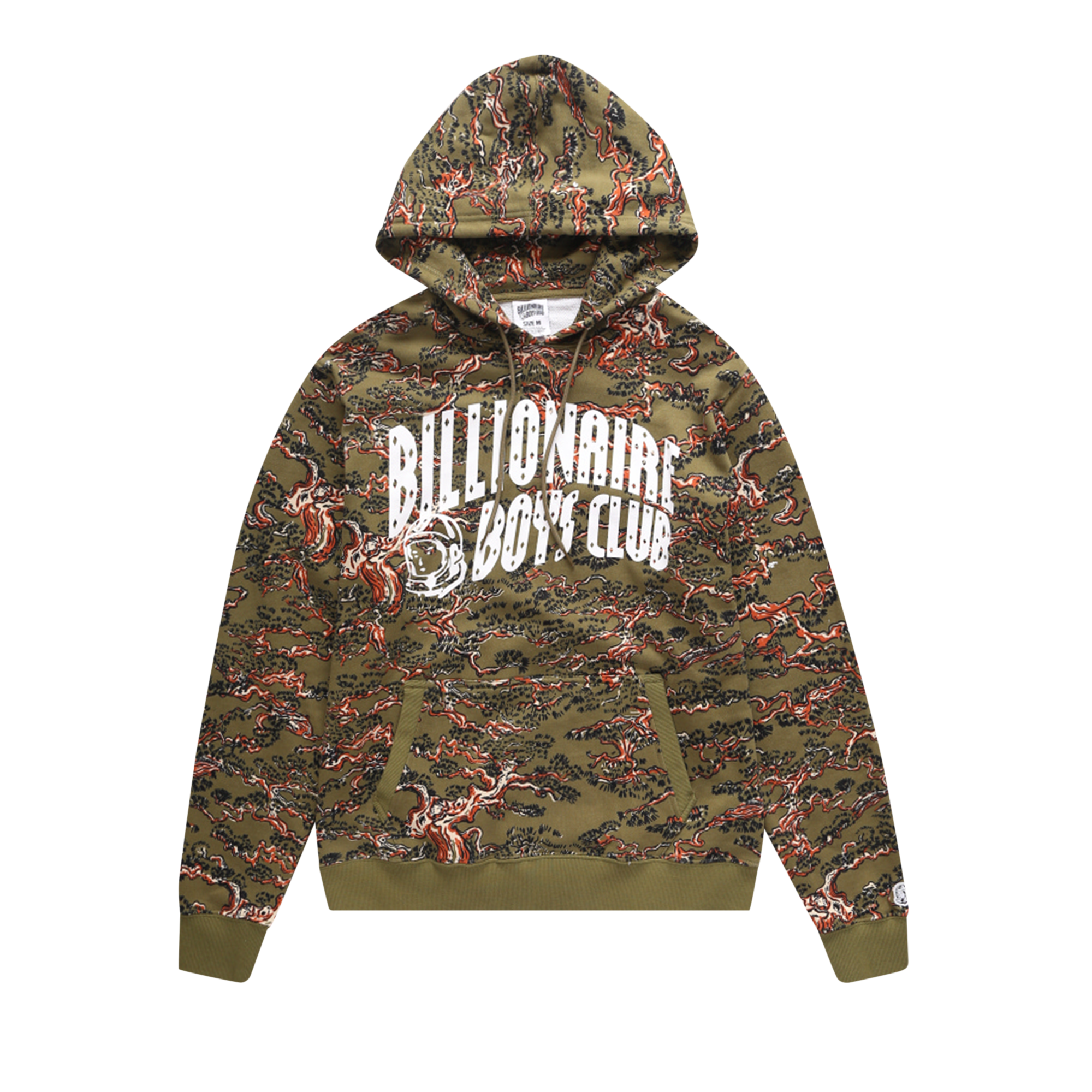 Pre-owned Billionaire Boys Club Camo Arch Hoodie 'olive Drab' In Green