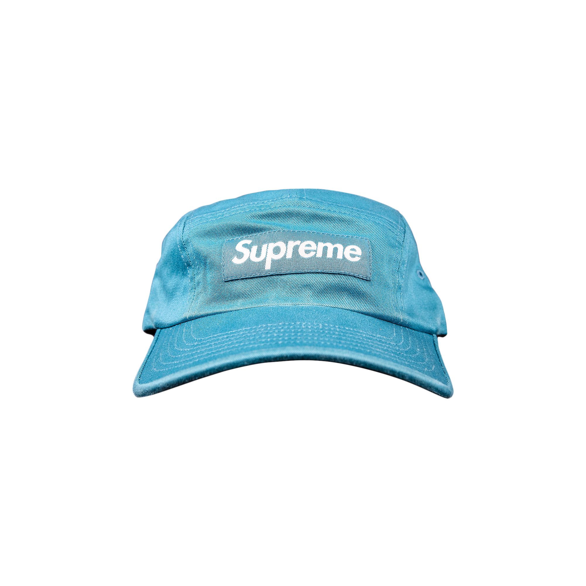 Supreme Washed Chino Twill Camp Cap 'Teal' | Men's Size Onesize