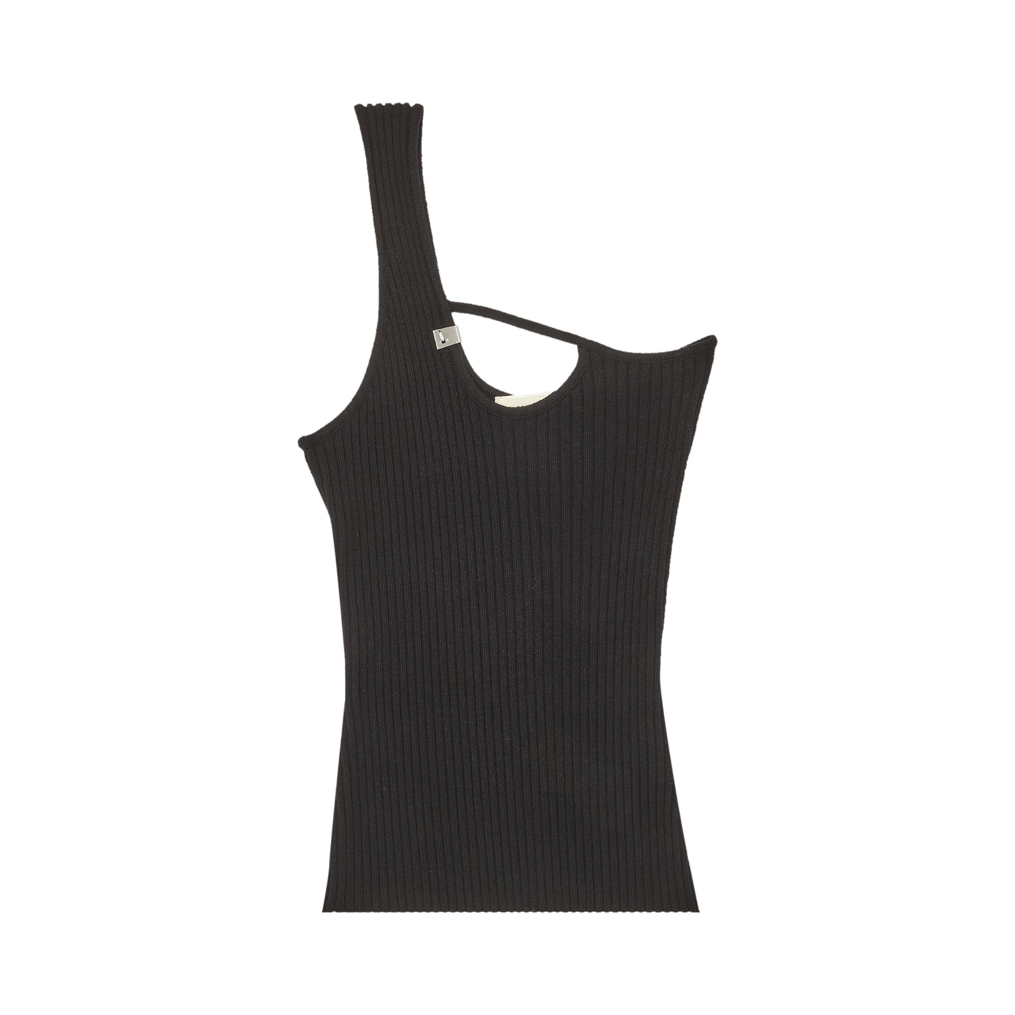 Pre-owned Alyx 1017  9sm Webbed Rip Knit Tank Top 'black' | Women's Size Xs