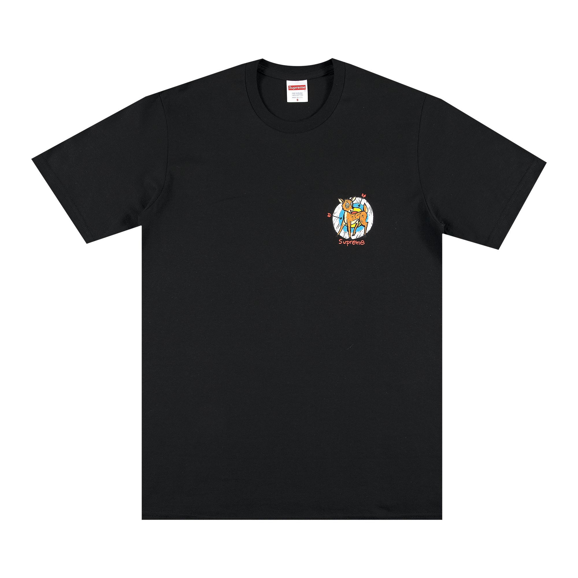 Supreme Deer Tee 'Black' | Men's Size S
