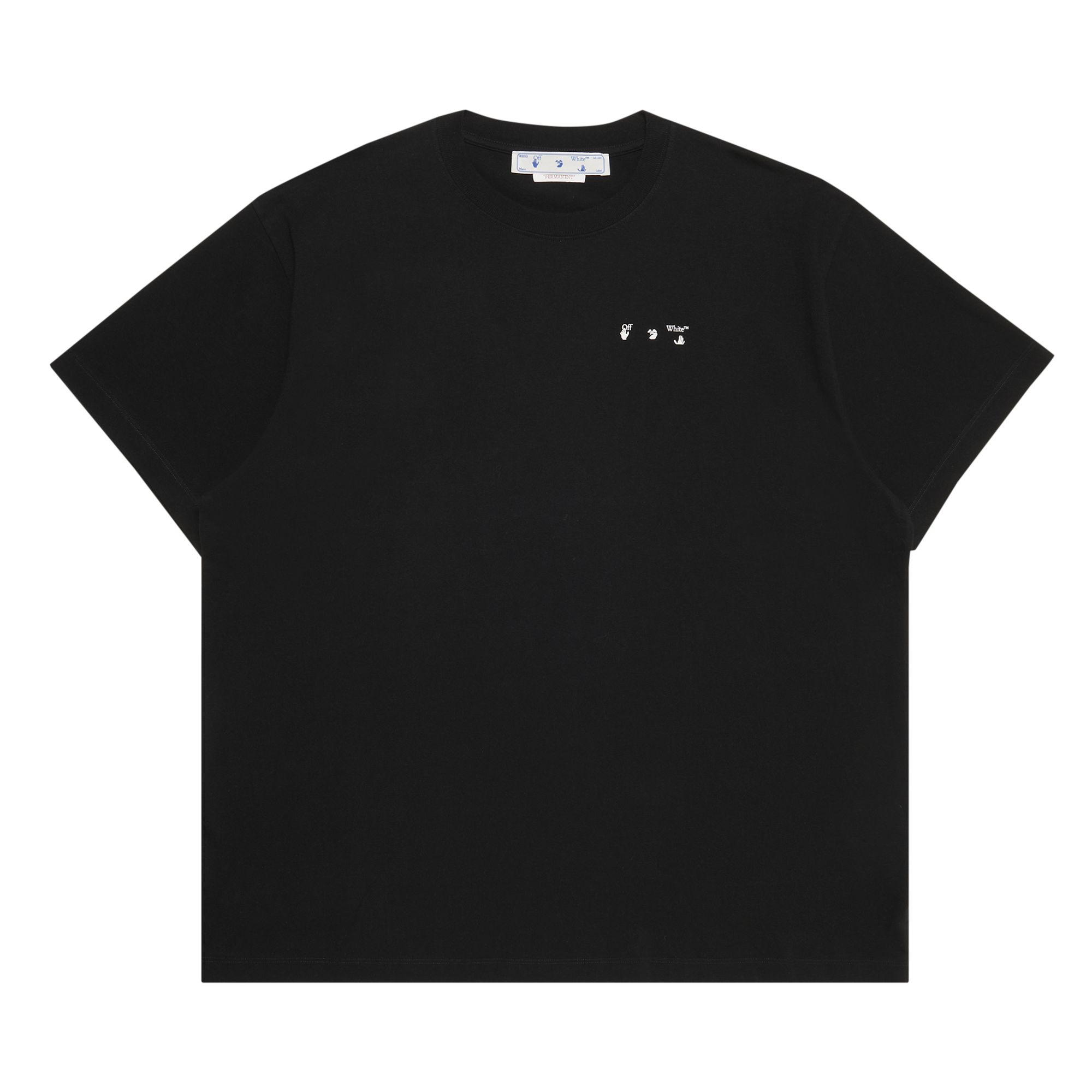 Off-White Caravag Paint Over Short-Sleeve Tee 'Black' | Men's Size 2XS