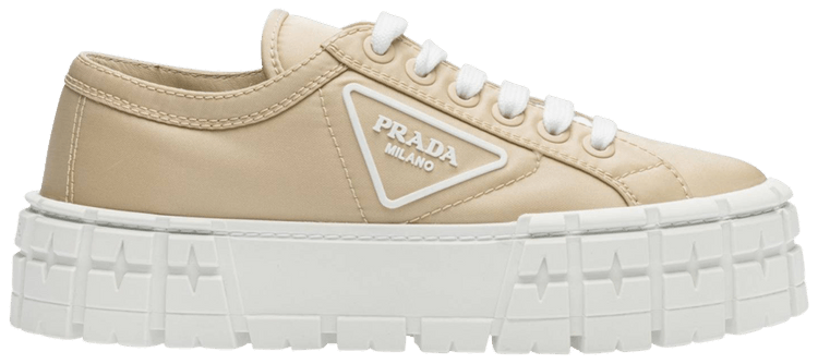 Prada Wmns Gabardine Wheel Platform Light Brown