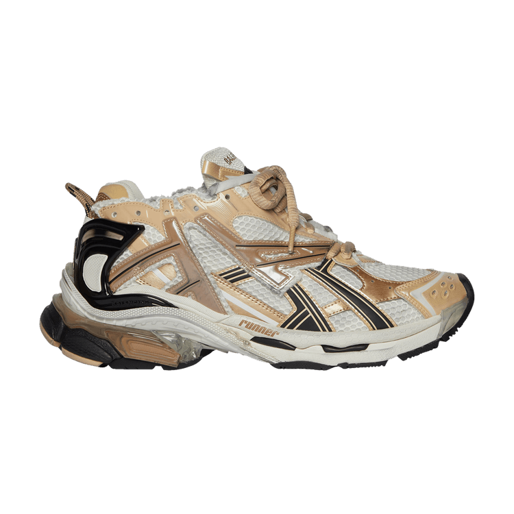Balenciaga race runners beige top