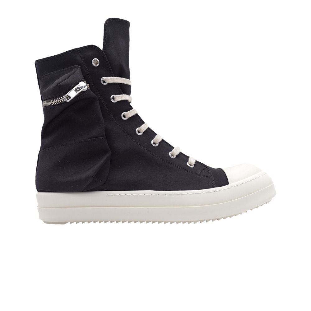 Pre-owned Rick Owens Drkshdw Fogachine Cotton Nylon Cargo High 'black Milk' | Men's Size 44.5